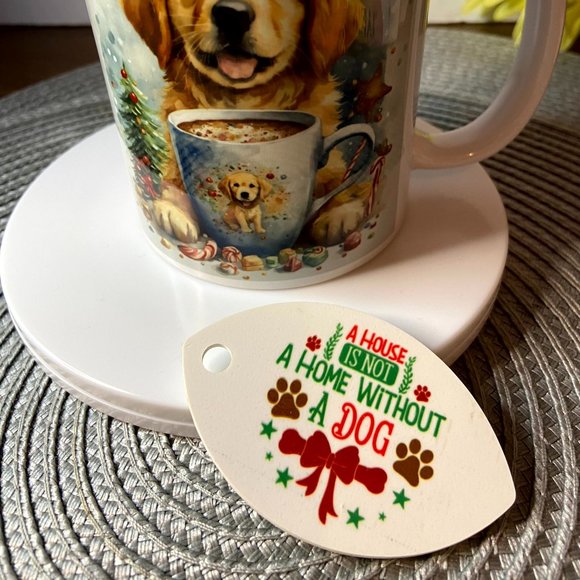 All about Christmas. Beautiful Dog Mug that will make the holiday special! - Picture 2 of 3
